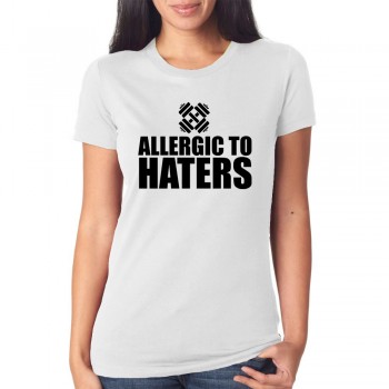 Marškinėliai Allergic to haters mot. Marškinėliai Allergic to haters mot.